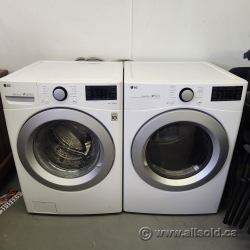 LG White Wi-Fi Enabled 3500 Washer & Dryer Set
